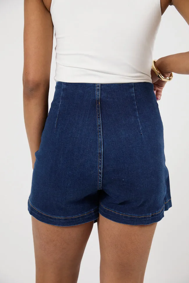 Jessica Dark Wash Denim Skort SALE sold by Pink Lily product image thumbnail 5