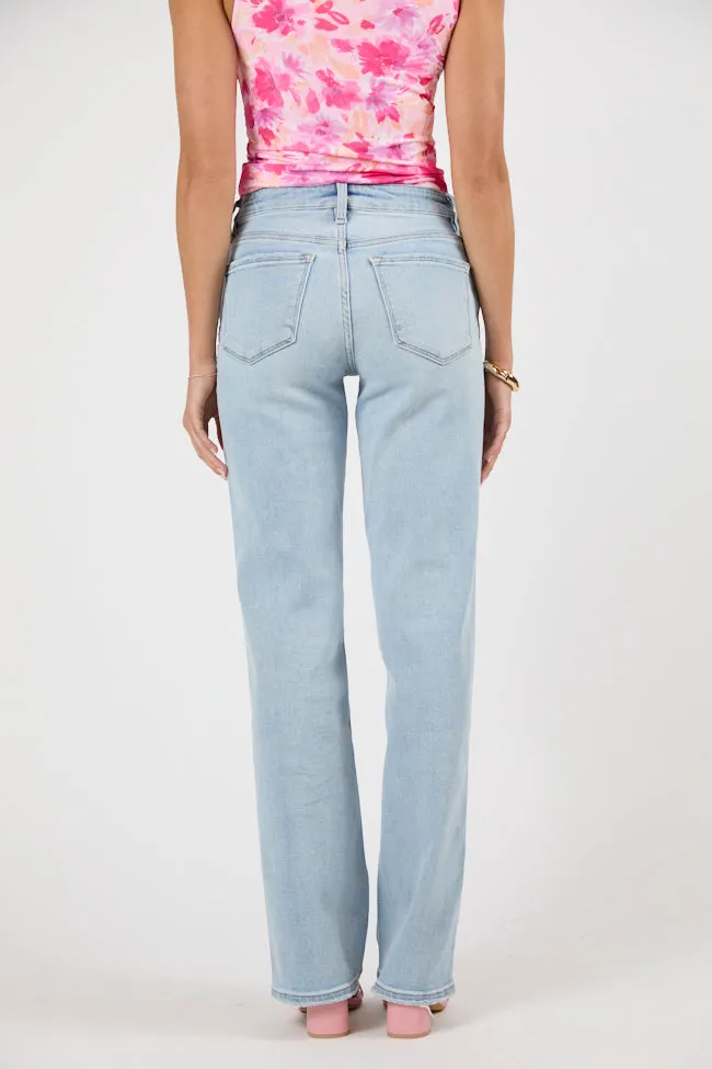 Kati Light Wash Slim Relaxed Stretch Jeans FINAL SALE sold by Pink Lily product image thumbnail 4