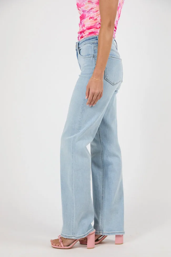 Kati Light Wash Slim Relaxed Stretch Jeans FINAL SALE sold by Pink Lily product image thumbnail 3