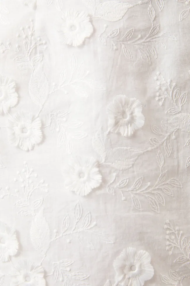 When It's Time Ivory A-Line Floral Embroidered Mini Skort FINAL SALE sold by Pink Lily product image thumbnail 3