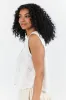 Right Through Me Ivory Eyelet Tank SALE sold by Pink Lily