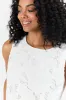 Right Through Me Ivory Eyelet Tank SALE sold by Pink Lily