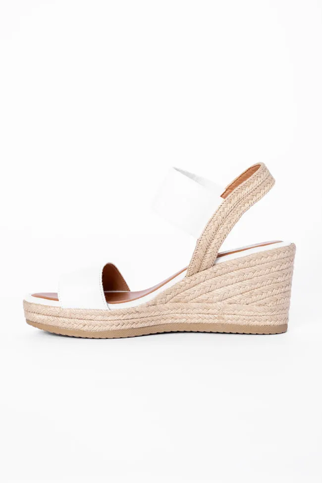 Whitnie White Double Strap Wedges FINAL SALE sold by Pink Lily product image thumbnail 3
