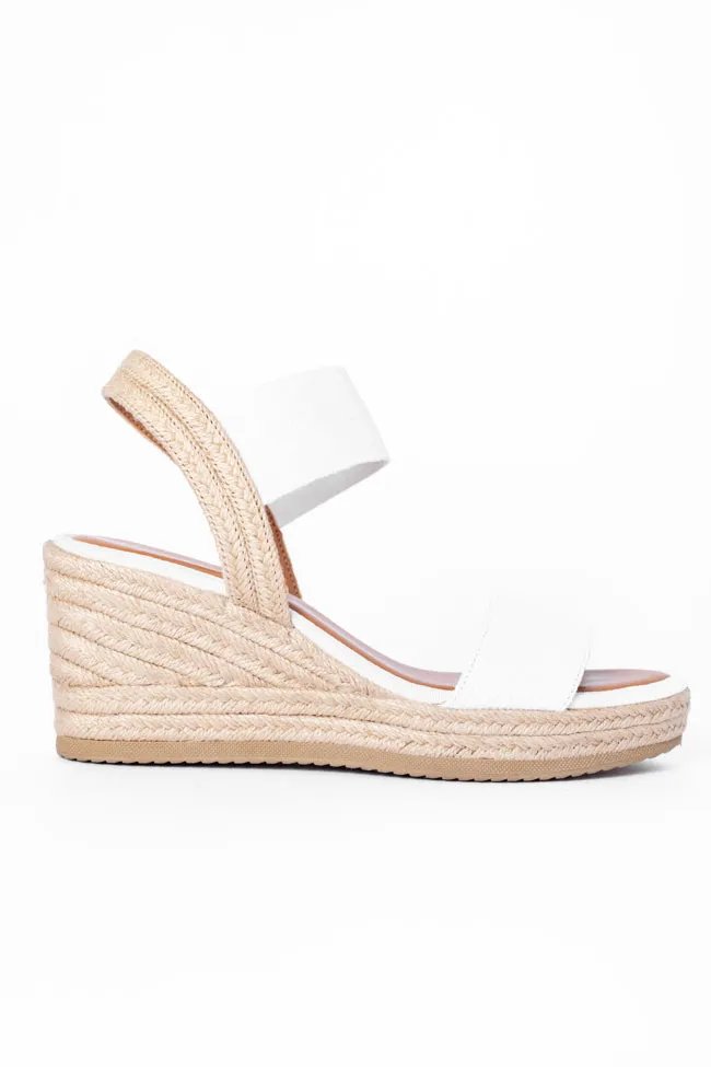 Whitnie White Double Strap Wedges FINAL SALE sold by Pink Lily product image thumbnail 4