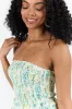 Garden Essence Multi Floral Strapless Mini Dress FINAL SALE sold by Pink Lily