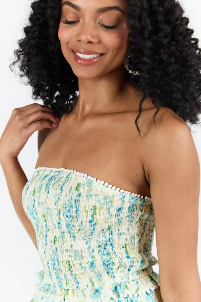 Garden Essence Multi Floral Strapless Mini Dress FINAL SALE sold by Pink Lily product image thumbnail 3