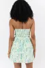 Garden Essence Multi Floral Strapless Mini Dress FINAL SALE sold by Pink Lily