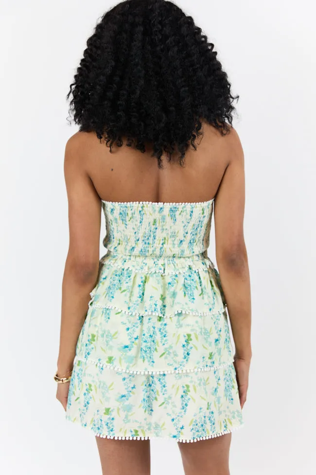 Garden Essence Multi Floral Strapless Mini Dress FINAL SALE sold by Pink Lily product image thumbnail 5