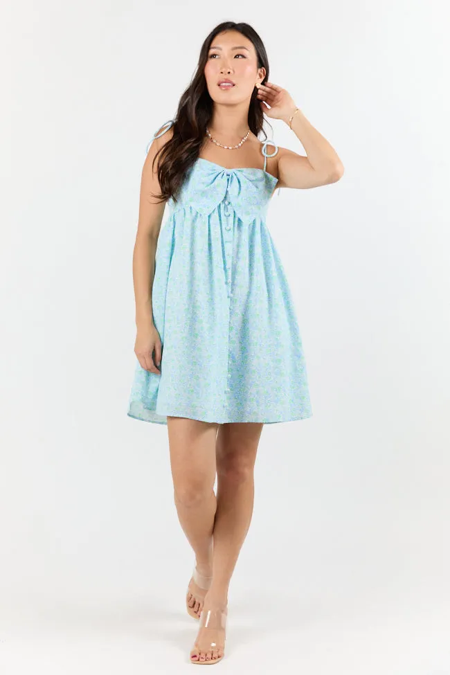 Blooming Bow Detail Multi Floral Mini Dress FINAL SALE sold by Pink Lily product image thumbnail 4