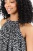 Spotlight Moment Black and White Daisy Print Halter Neck Romper SALE sold by Pink Lily