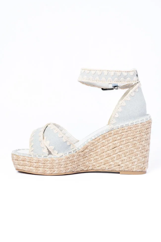 Diana Denim Wedges FINAL SALE sold by Pink Lily product image thumbnail 3