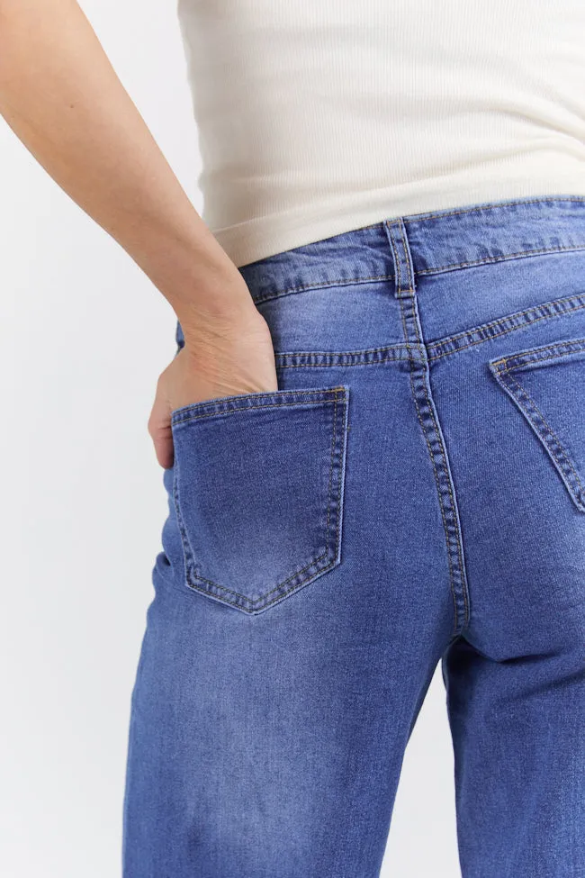 Monica Medium Wash Relaxed Jeans FINAL SALE sold by Pink Lily product image thumbnail 4