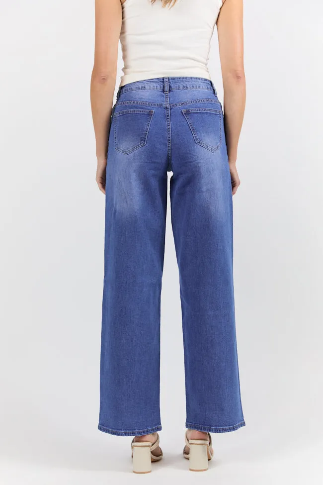 Monica Medium Wash Relaxed Jeans FINAL SALE sold by Pink Lily product image thumbnail 5