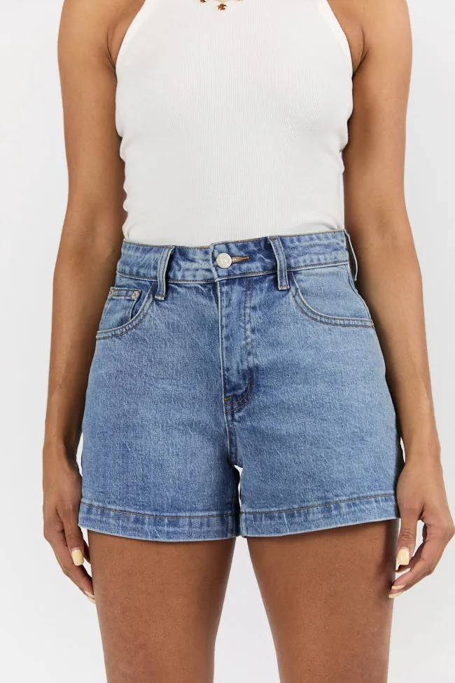 Come As You Are Medium Wash Relaxed Fit Denim Shorts sold by Pink Lily