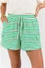I Belong Green Striped Ribbed Knit Shorts sold by Pink Lily