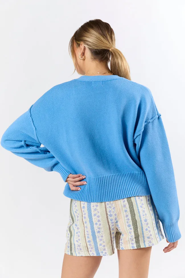 Chasing Joy Blue Cardigan sold by Pink Lily product image thumbnail 5