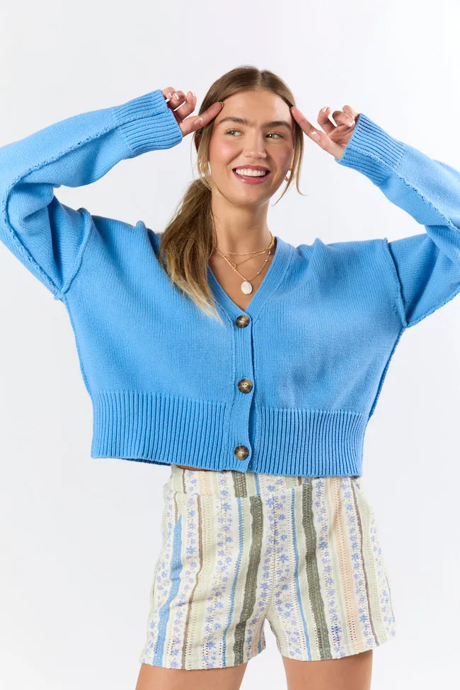 Chasing Joy Blue Cardigan sold by Pink Lily product image thumbnail 3