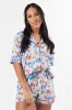 Under the Stars Postcards Short Sleeve Pajama Top SALE sold by Pink Lily