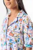Under the Stars Postcards Short Sleeve Pajama Top SALE sold by Pink Lily