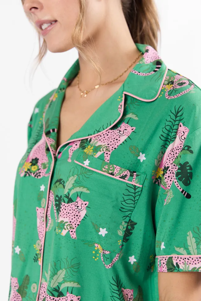Under the Stars In The Wild Short Sleeve Pajama Top FINAL SALE sold by Pink Lily product image thumbnail 3