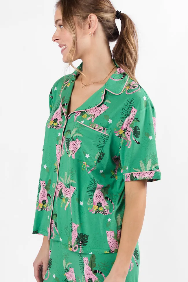 Under the Stars In The Wild Short Sleeve Pajama Top FINAL SALE sold by Pink Lily product image thumbnail 5