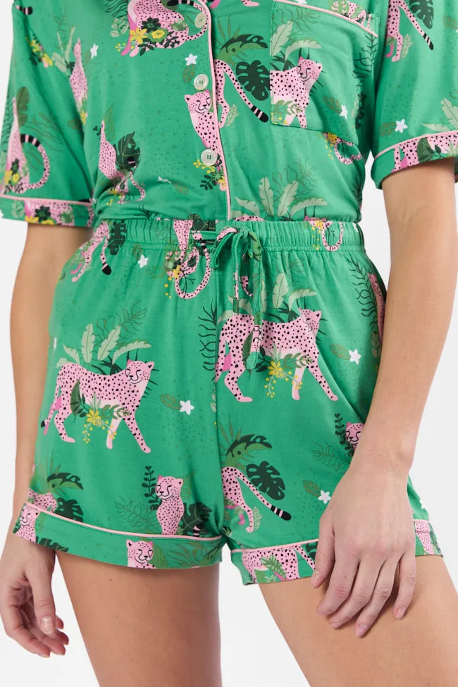 Under the Stars In The Wild Pajama Shorts sold by Pink Lily