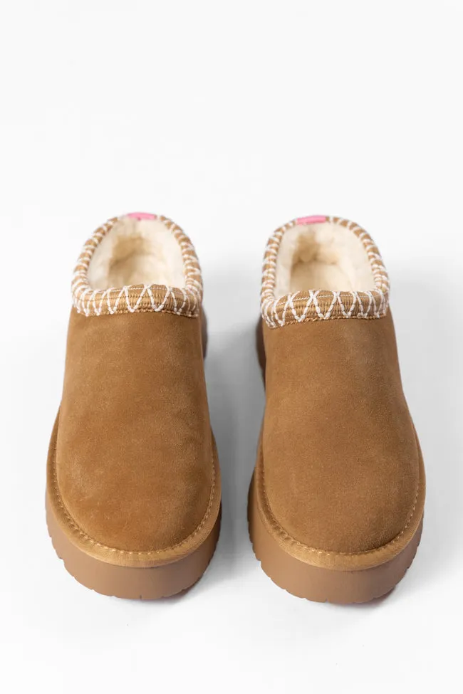 Sydney Chestnut Platform Slippers FINAL SALE sold by Pink Lily product image thumbnail 5