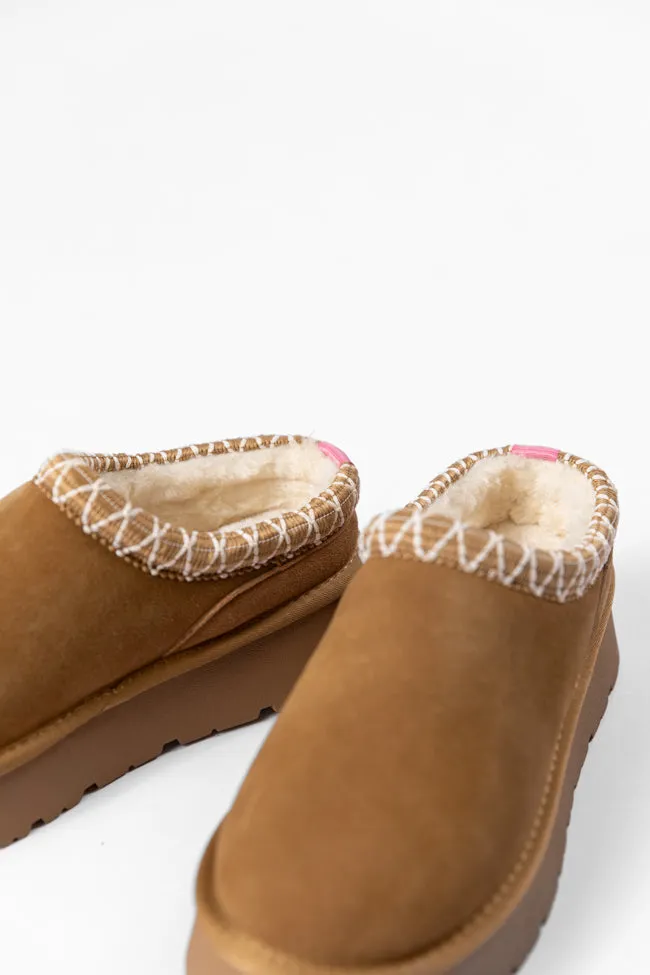 Sydney Chestnut Platform Slippers FINAL SALE sold by Pink Lily product image thumbnail 4