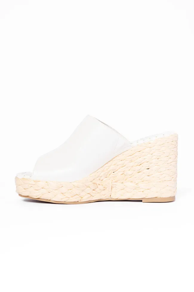 Amara White Wedges FINAL SALE sold by Pink Lily product image thumbnail 5