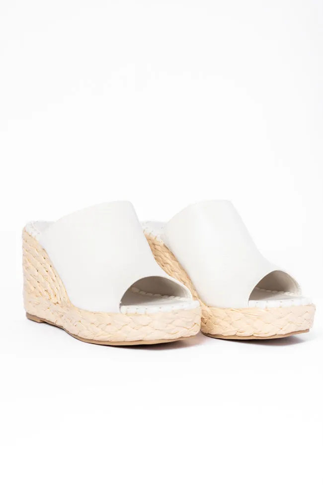 Amara White Wedges FINAL SALE sold by Pink Lily product image thumbnail 3