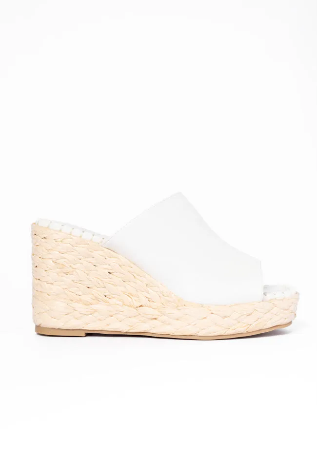 Amara White Wedges FINAL SALE sold by Pink Lily product image thumbnail 4