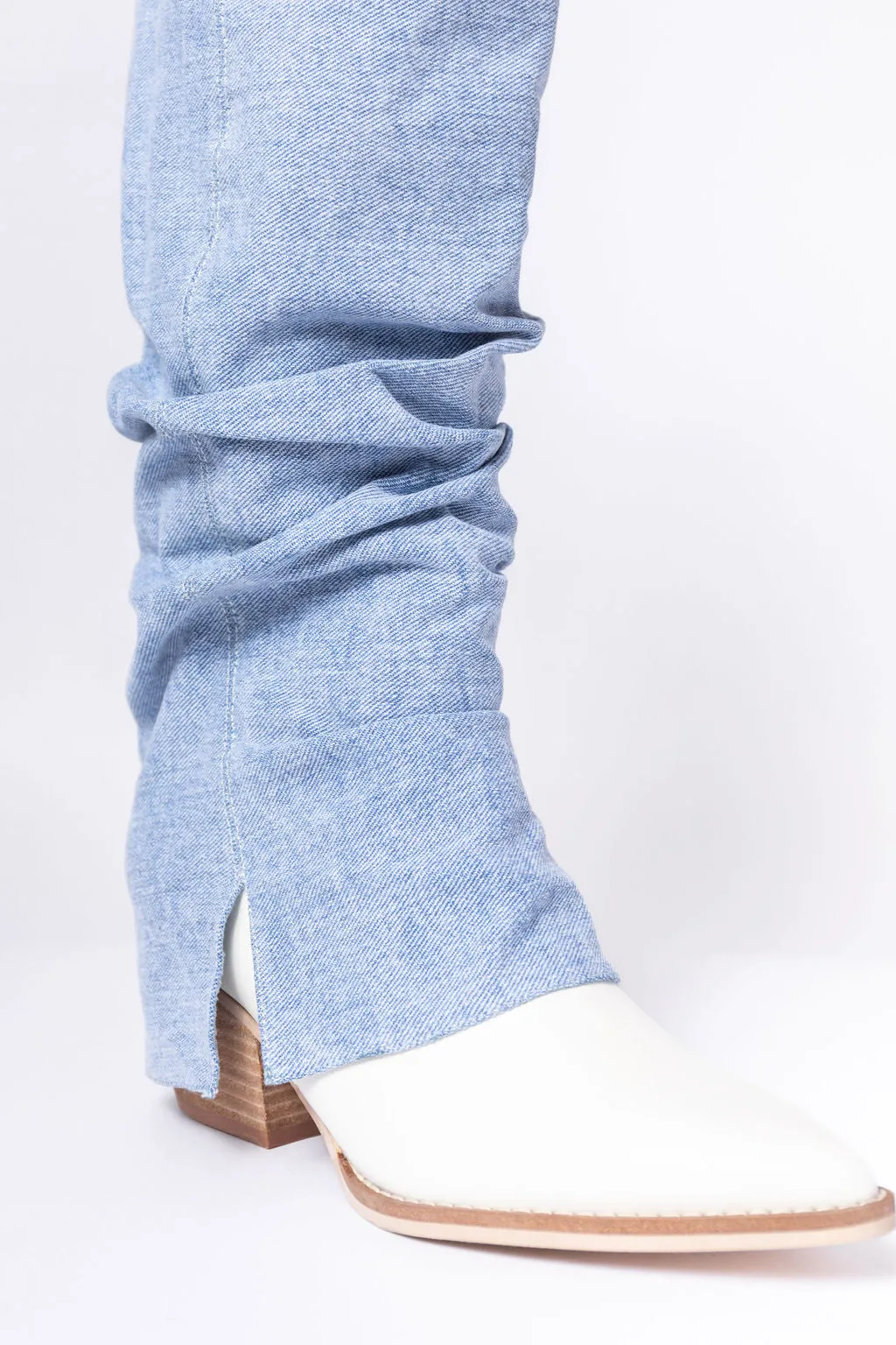 Loretta Denim Knee High Boots FINAL SALE sold by Pink Lily product image thumbnail 5