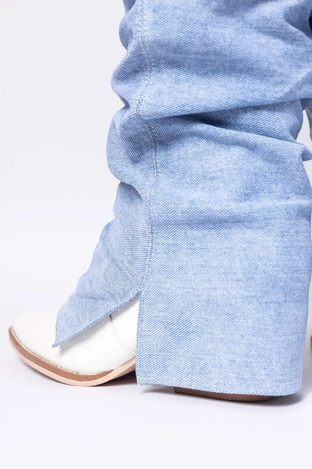 Loretta Denim Knee High Boots FINAL SALE sold by Pink Lily product image thumbnail 4