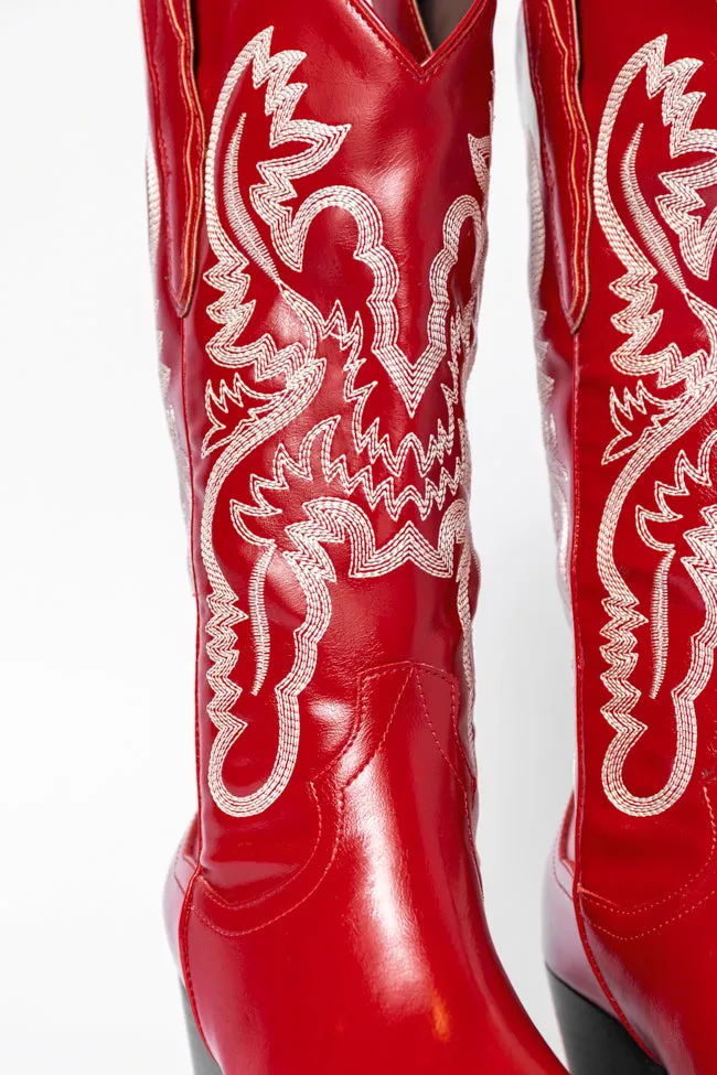 Patsy Red Cowboy Boots FINAL SALE sold by Pink Lily product image thumbnail 4