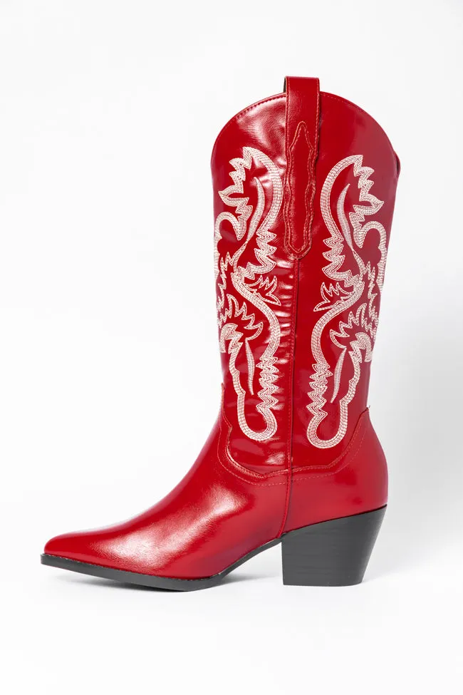 Patsy Red Cowboy Boots FINAL SALE sold by Pink Lily product image thumbnail 5