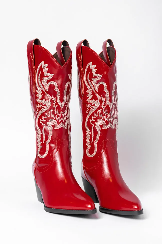 Patsy Red Cowboy Boots FINAL SALE sold by Pink Lily product image thumbnail 3