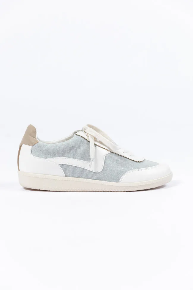 Tiffany Light Blue Denim Swirl Sneakers FINAL SALE sold by Pink Lily