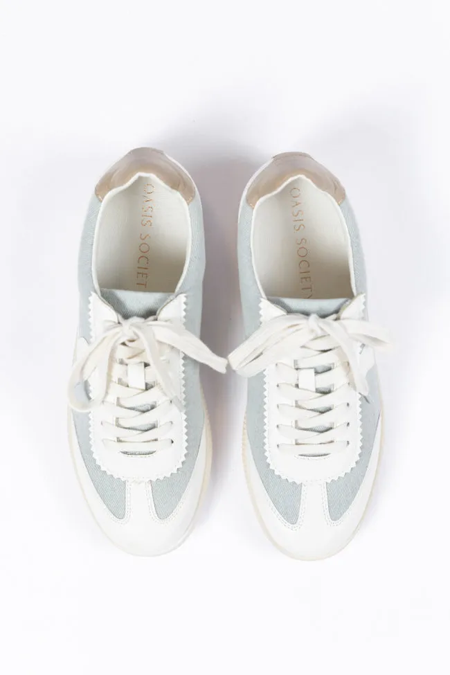 Tiffany Light Blue Denim Swirl Sneakers FINAL SALE sold by Pink Lily product image thumbnail 4
