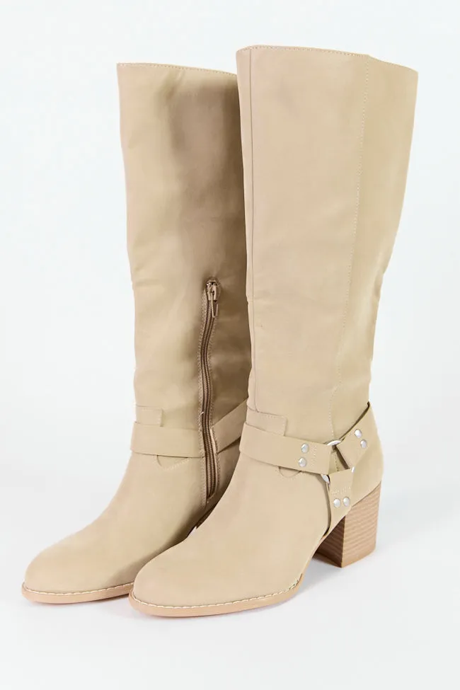 Hendrix Taupe Moto Tall Boots FINAL SALE sold by Pink Lily product image thumbnail 3