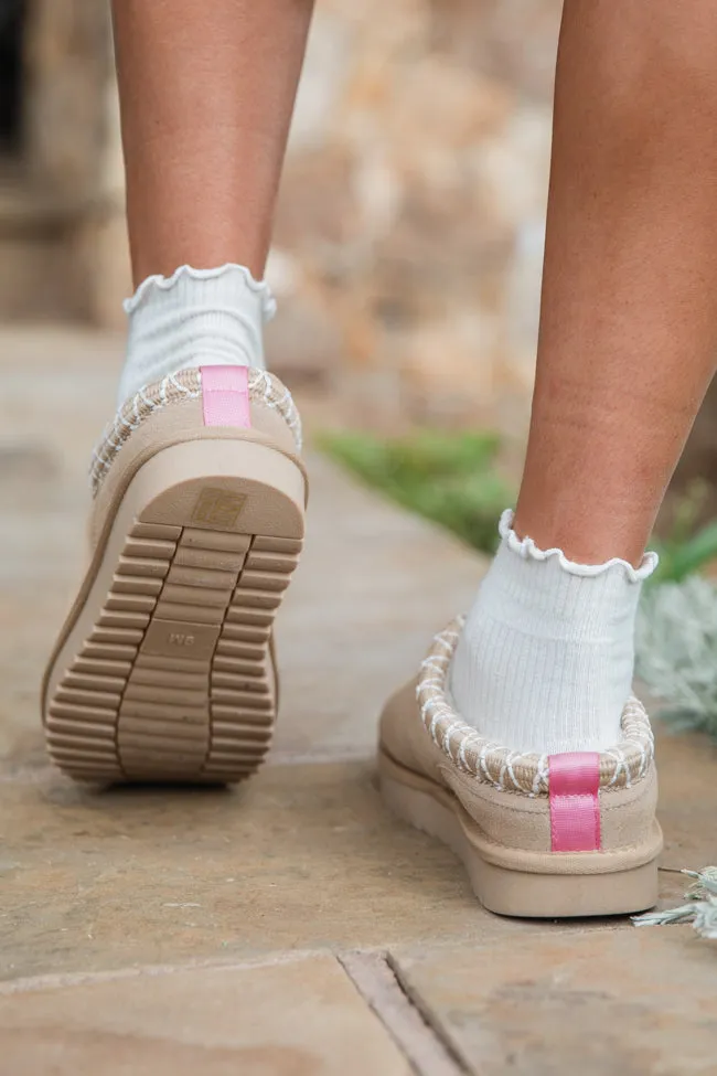 Sydney Light Beige Short Slip-On Booties FINAL SALE sold by Pink Lily product image thumbnail 5