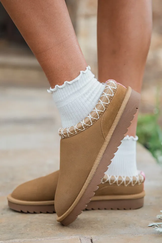 Sydney Chestnut Short Slip-On Booties FINAL SALE sold by Pink Lily product image thumbnail 3