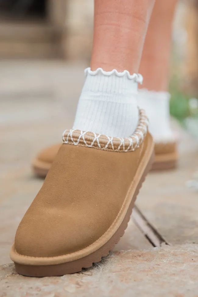Sydney Chestnut Short Slip-On Booties FINAL SALE sold by Pink Lily product image thumbnail 2
