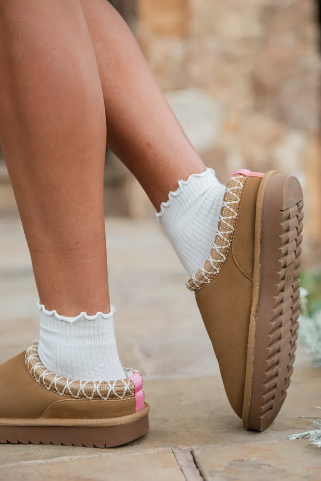 Sydney Chestnut Short Slip-On Booties FINAL SALE sold by Pink Lily product image thumbnail 4