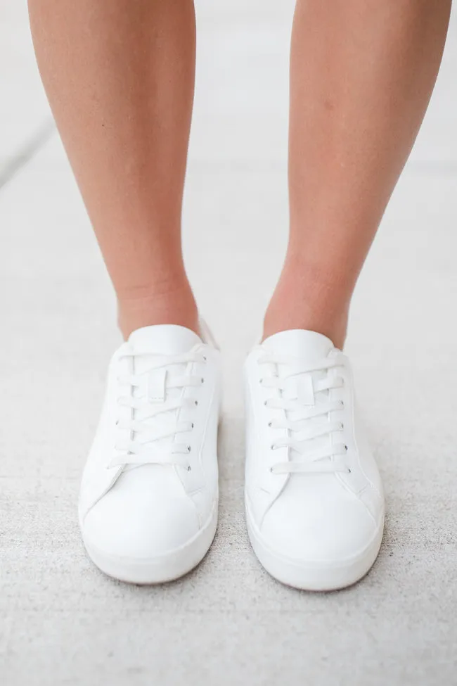 Karlie Taupe Heel White Sneakers FINAL SALE sold by Pink Lily product image thumbnail 2