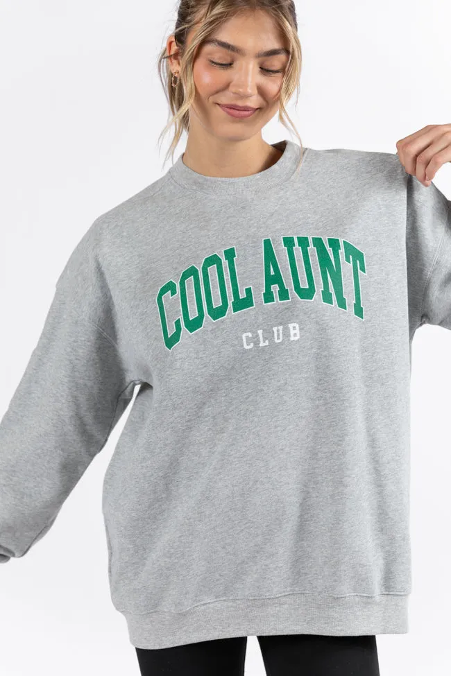 Cool Aunt Club Light Grey Graphic Sweatshirt sold by Pink Lily