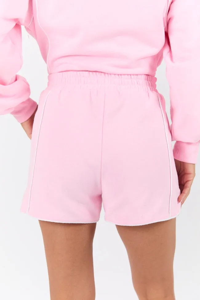 Baseline Pink Piped Lounge Shorts FINAL SALE sold by Pink Lily product image thumbnail 4