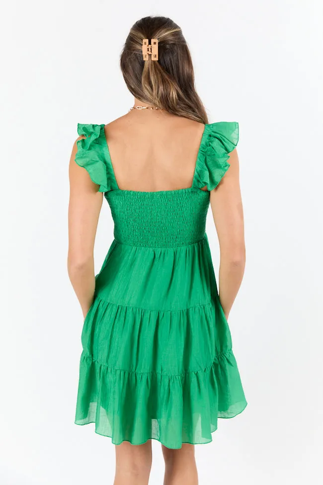 Sail Away Green Smocked Top Mini Dress sold by Pink Lily product image thumbnail 5