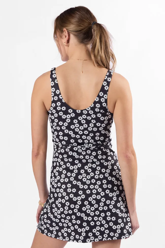 Active Vibe Daisies V-Neck Active Dress With Pull Down Shorts sold by Pink Lily product image thumbnail 5