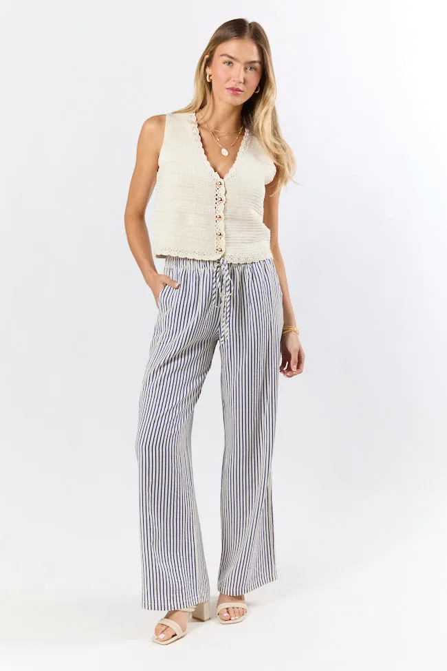 Waves Of Bliss Beige Crochet Sweater Tank Vest sold by Pink Lily product image thumbnail 4