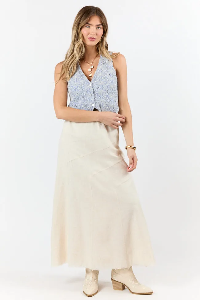 Boardwalk Sunshine Blue Embroidered Vest Top FINAL SALE sold by Pink Lily product image thumbnail 3